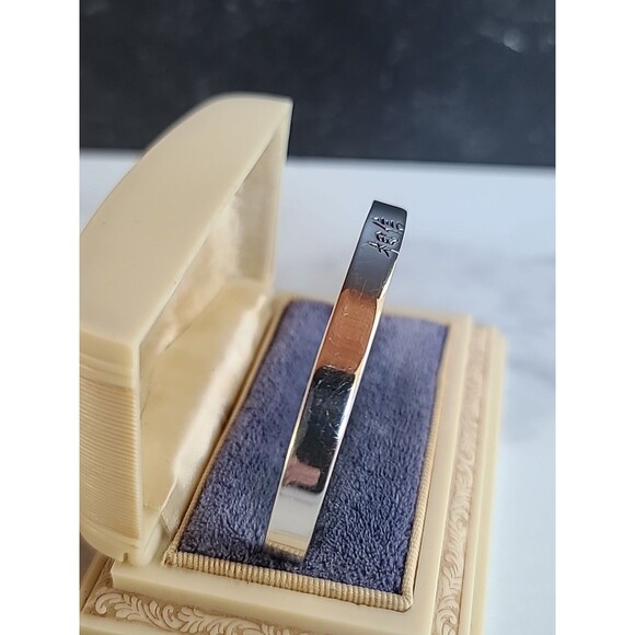 Thailand 925 Sterling Silver Believe Cuff Bracelet Vintage - Picture 3 of 10